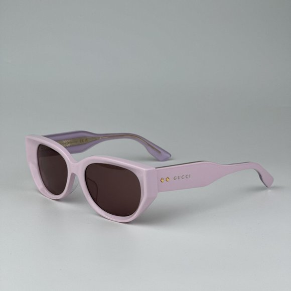 Gucci GG1532SA 004 BRAND NEW Sunglasses Pink Brown Unisex Cat Eye main image 12